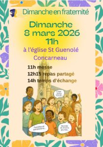 Dimanche 8 mars : dimanche en fraternité