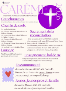 Le Carême dans notre paroisse