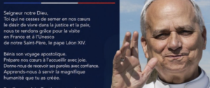 Prière pour le pape Léon XIV France 2026